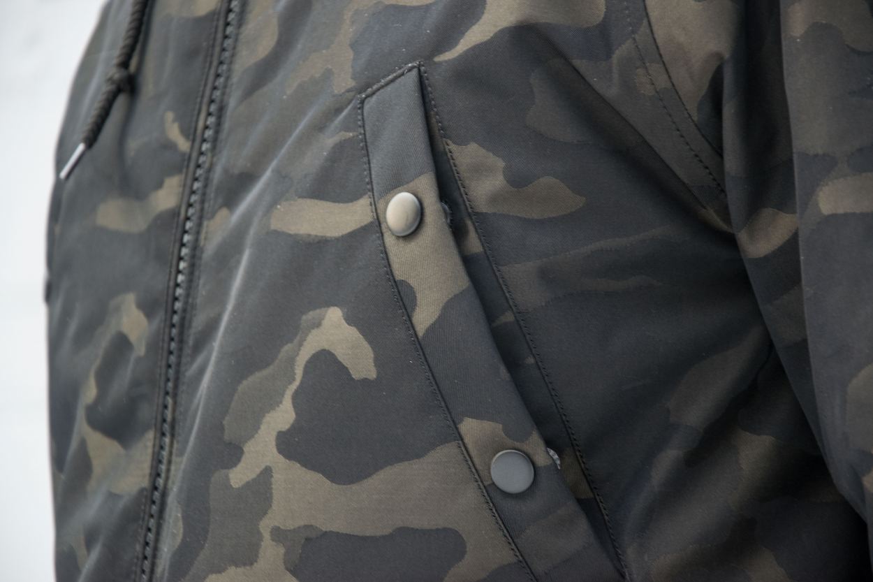 Аляска-пуховик ALPHA INDUSTRIES JACQUARD DOWN N-3B camo black