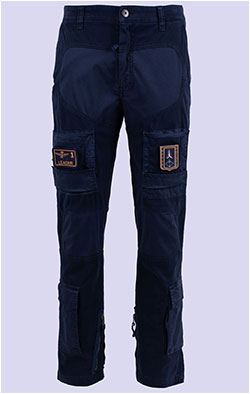 Брюки-карго AERONAUTICA MILITARE ANTI-G плотные FW 26/27/AL blue navy (PA 1664)