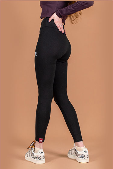 Женские леггинсы ALPHA INDUSTRIES BASIC LEGGINGS SMALL LOGO black