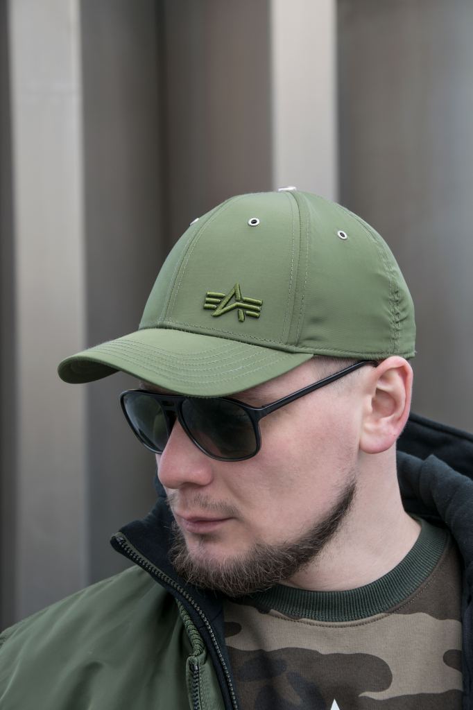 Мужская бейсболка ALPHA INDUSTRIES SMALL LOGO FLIGHT CAP