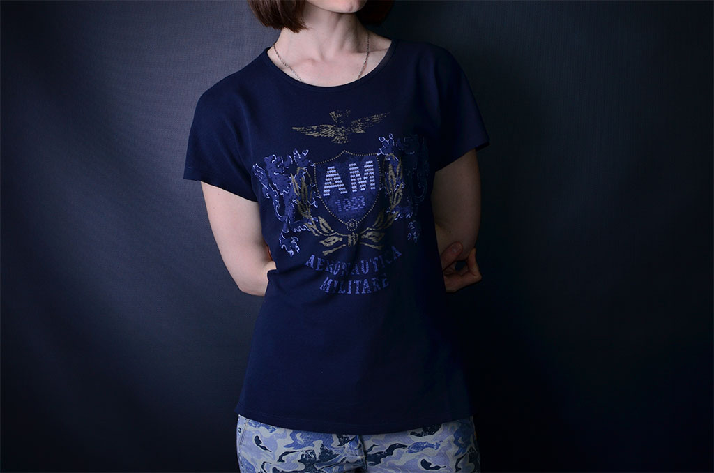 футболка женская Aeroanutica Militare, футболка женская с принтом