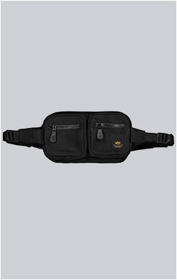 Сумка поясная ALPHA INDUSTRIES LABEL WAIST BAG black