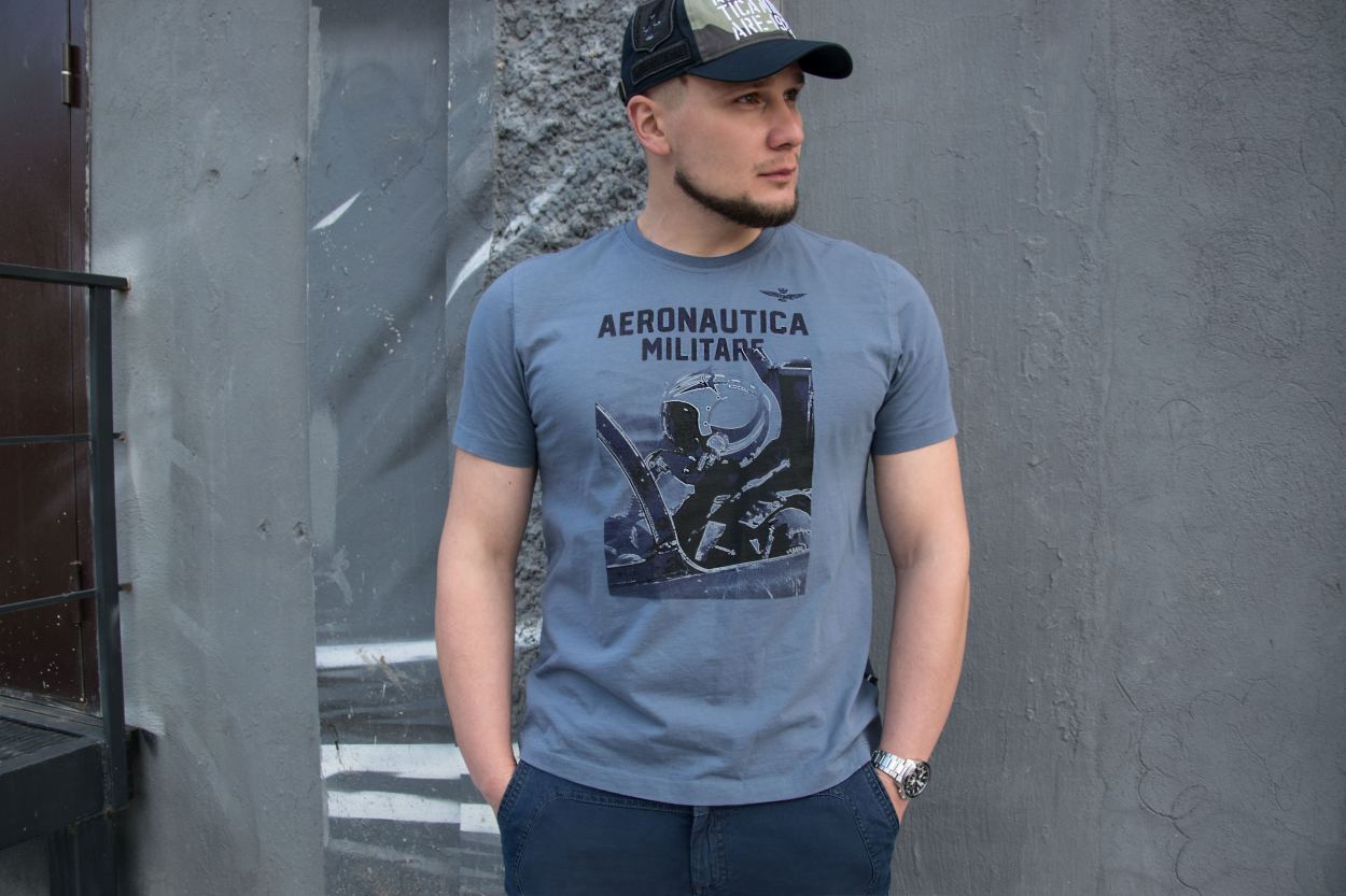 Футболка AERONAUTICA MILITARE FW 20/21/TR azul (TS 1781)