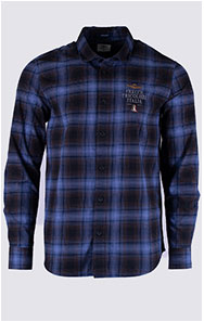 Рубашка AERONAUTICA MILITARE FW 26/27/IN blue optical checked (CA 1335)