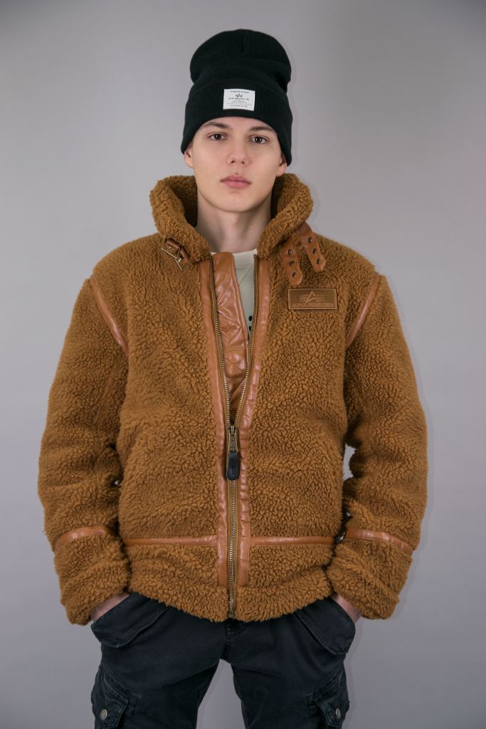 Куртка-пилот ALPHA INDUSTRIES B3 TEDDY camel фото 4