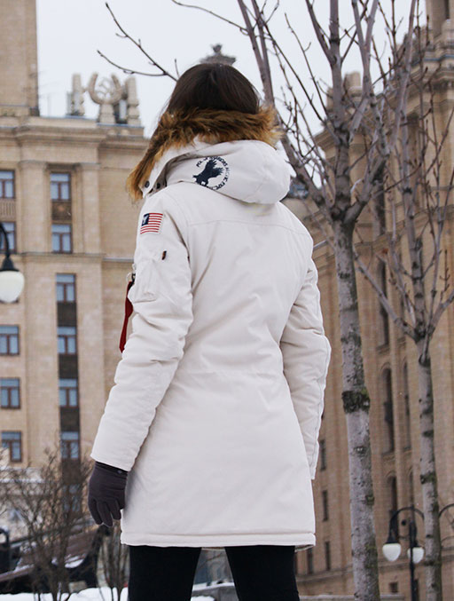 Аляска женская ALPHA INDUSTRIES POLAR WHITE OFF