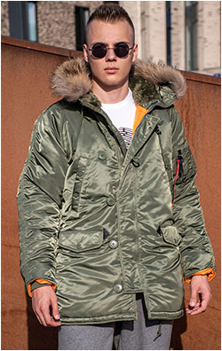 Аляска ALPHA INDUSTRIES N-3B REGULAR FIT PARKA FW 26/27 sage