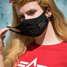 Маска защитная тканевая ALPHA INDUSTRIES CREW FACE MASK black