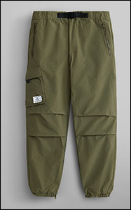 Брюки-карго парашюты ALPHA INDUSTRIES UTILITY JOGGER FW 23/24 утеплённые OG-107 green