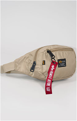 Сумка поясная ALPHA INDUSTRIES CREW WAIST BAG sand