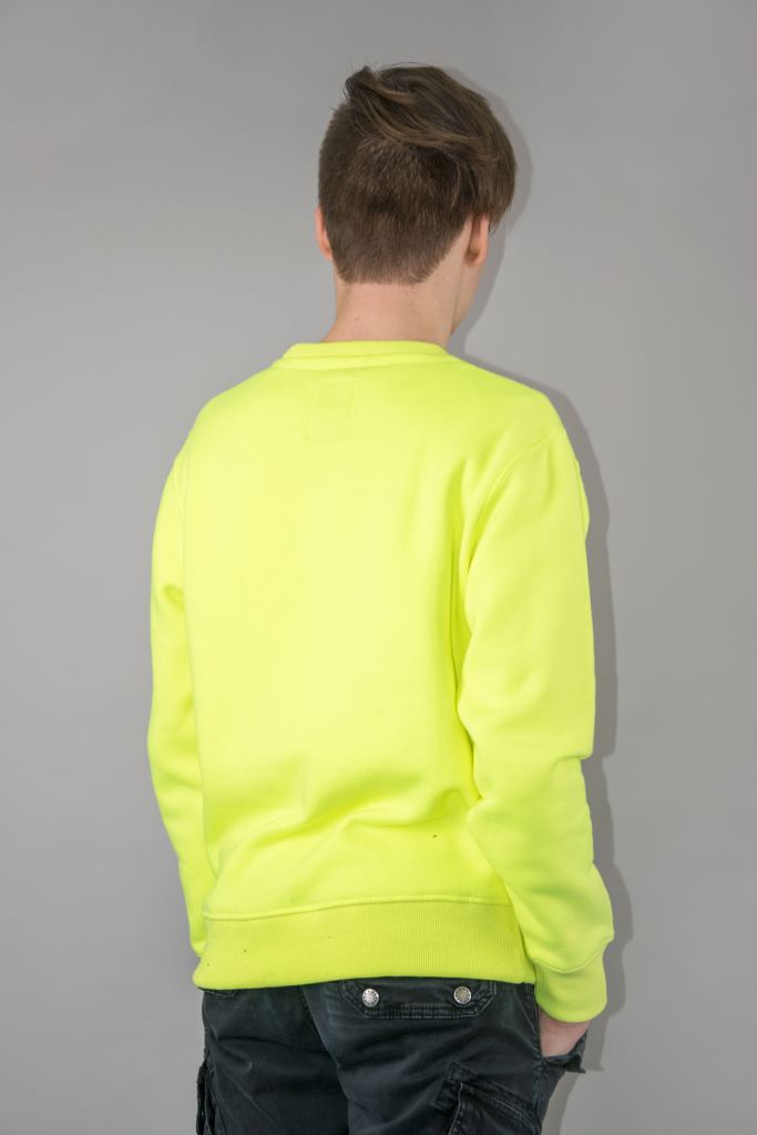 Свитшот ALPHA INDUSTRIES BASIC SWEATER neon yellow фото 2