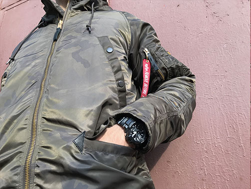 Аляска мужская камуфляжная ALPHA INDUSTRIES PM N-3BDARK OLIVE CAMO