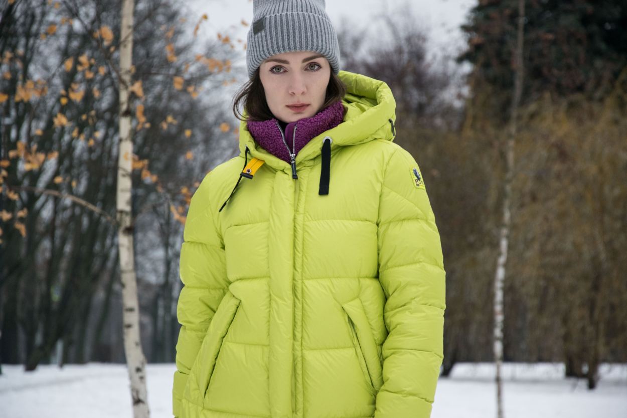 Женское пальто пуховое PARAJUMPERS MUMMY FW 22-23 citronelle