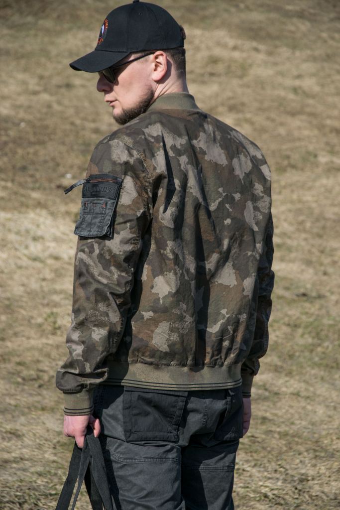 Ветровка-бомбер AERONAUTICA MILITARE SS 22 m/CN camouflage pilot (AB 1999)