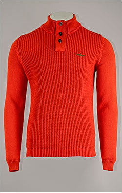 Свитер на пуговицах AERONAUTICA MILITARE FW 25/26/BL clay orange (MA 1572)
