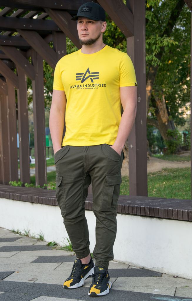 Футболка ALPHA INDUSTRIES BASIC T empire yellow фото 2