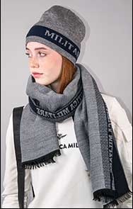 Шапка вязаная AERONAUTICA MILITARE FW 23/24/CN medium grey (CU 060)
