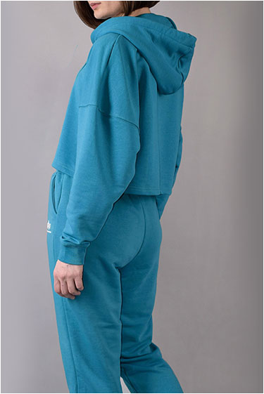 Женские брюки спортивные джоггеры ALPHA INDUSTRIES BASIC JOGGER SMALL LOGO blue lagoon