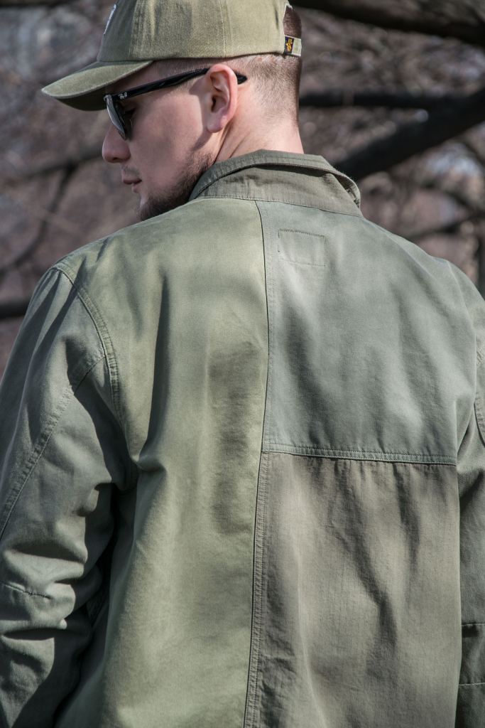 Ветровка ALPHA INDUSTRIES MIXED MEDIA SHIRT JACKET SS23 OG107 green фото 2