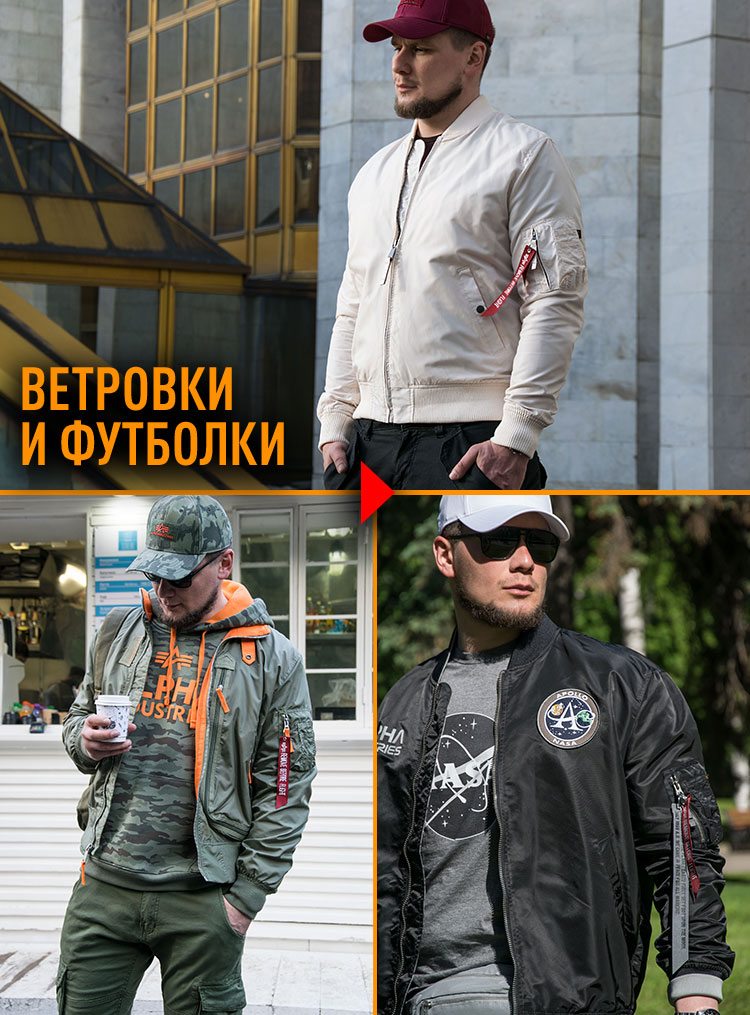 Ветровки и футболки