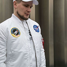 Бомбер ALPHA INDUSTRIES VF NASA MA-1 white 14 700 руб