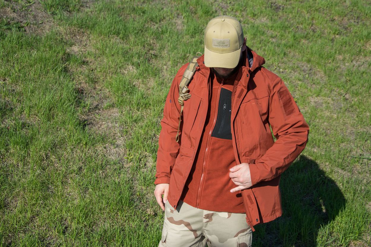 Куртка тактическая Pentagon мембрана HURRICANE maroon red фото 1