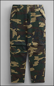 Брюки-карго парашюты ALPHA INDUSTRIES M-65 PANT camo woodland