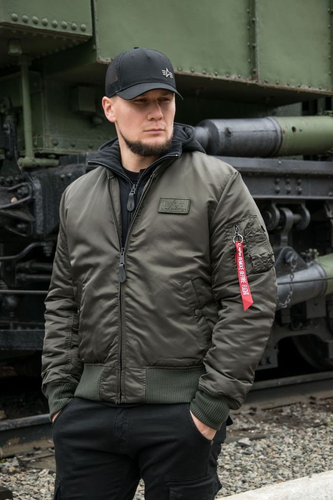 Мужской бомбер ALPHA INDUSTRIES D Tec MA 1