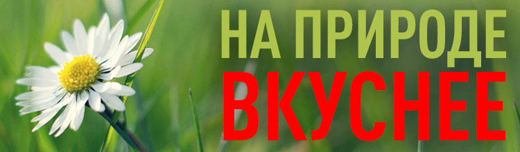 НА ПРИРОДЕ ВКУСНЕЕ НА ПРИРОДЕ ВКУСНЕЕ