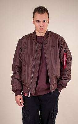 Бомбер ALPHA INDUSTRIES MA-1 RELAXED FIT FLIGHT JACKET (OXFORD LOGO) FW 26/27 cocoa