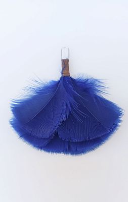 Плюмаж на головной убор blue