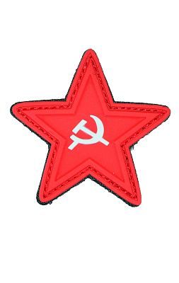 Нашивка ПВХ Fostex RED STAR на липучке red