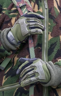 Перчатки тактические Fostex с резин. защитой 101 Inc. olive