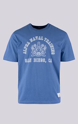 Футболка ALPHA INDUSTRIES ALPHA NAVAL BASE SAN DIEGO TEE SS 24 copen blue