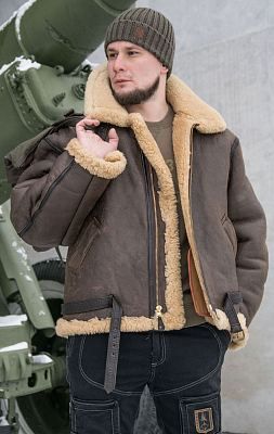 Куртка-пилот COCKPIT RAF кожа brown (Z2109)
