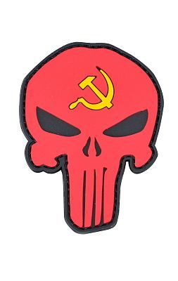 Нашивка ПВХ Fostex PUNISHER USSR на липучке red (5294)
