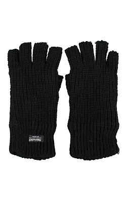 Перчатки вязаные Thinsulate без пальцев black