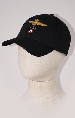 Бейсболка AERONAUTICA MILITARE SS 24/CN jet black (HA 1100)