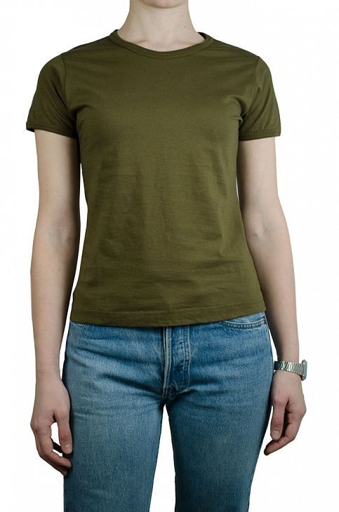 Женская футболка хлопок olive