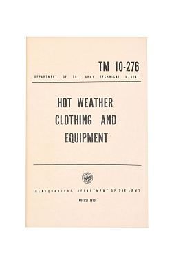 Книга US Hot Weather clothing