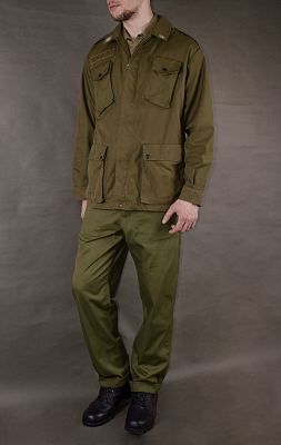Куртка армейская хлопок на пуговицах olive б/у