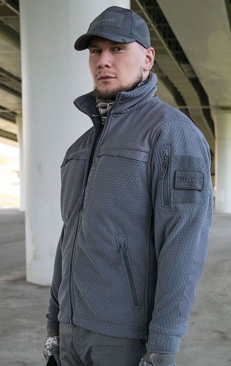 Куртка Mil-Tec HEXTAC флис urban grey