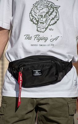 Сумка поясная ALPHA INDUSTRIES CREW WAIST BAG SS 24 black