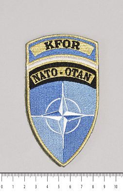 Нашивка NATO OTAN KFOR парадная на липучке