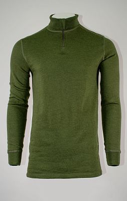 Термобельё кофта шерсть меринос80%/полиамид20% 1/4 zipp olive б/у