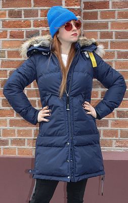 Женская куртка-пуховик PARAJUMPERS LONG BEAR cadet blue