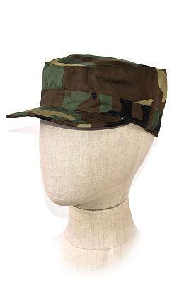 Кепка зимняя BDU нейлон camo woodland