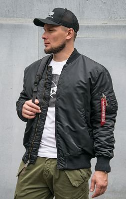 Бомбер ALPHA INDUSTRIES VF 59 LONG MA-1 black