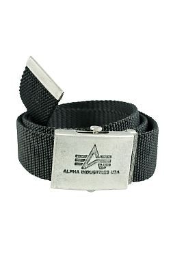Ремень брючный ALPHA INDUSTRIES HEAVY DUTY BELT 4 cm black