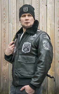 Куртка летная COCKPIT STEALTH TOP GUN G-1 кожа black (Z21W106)